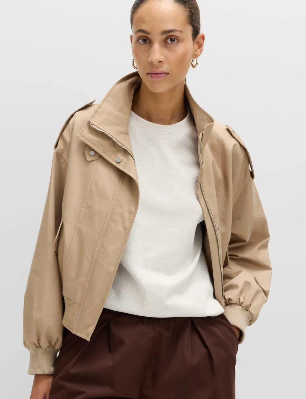 Pure Cotton Crew Neck Oversized T-Shirt