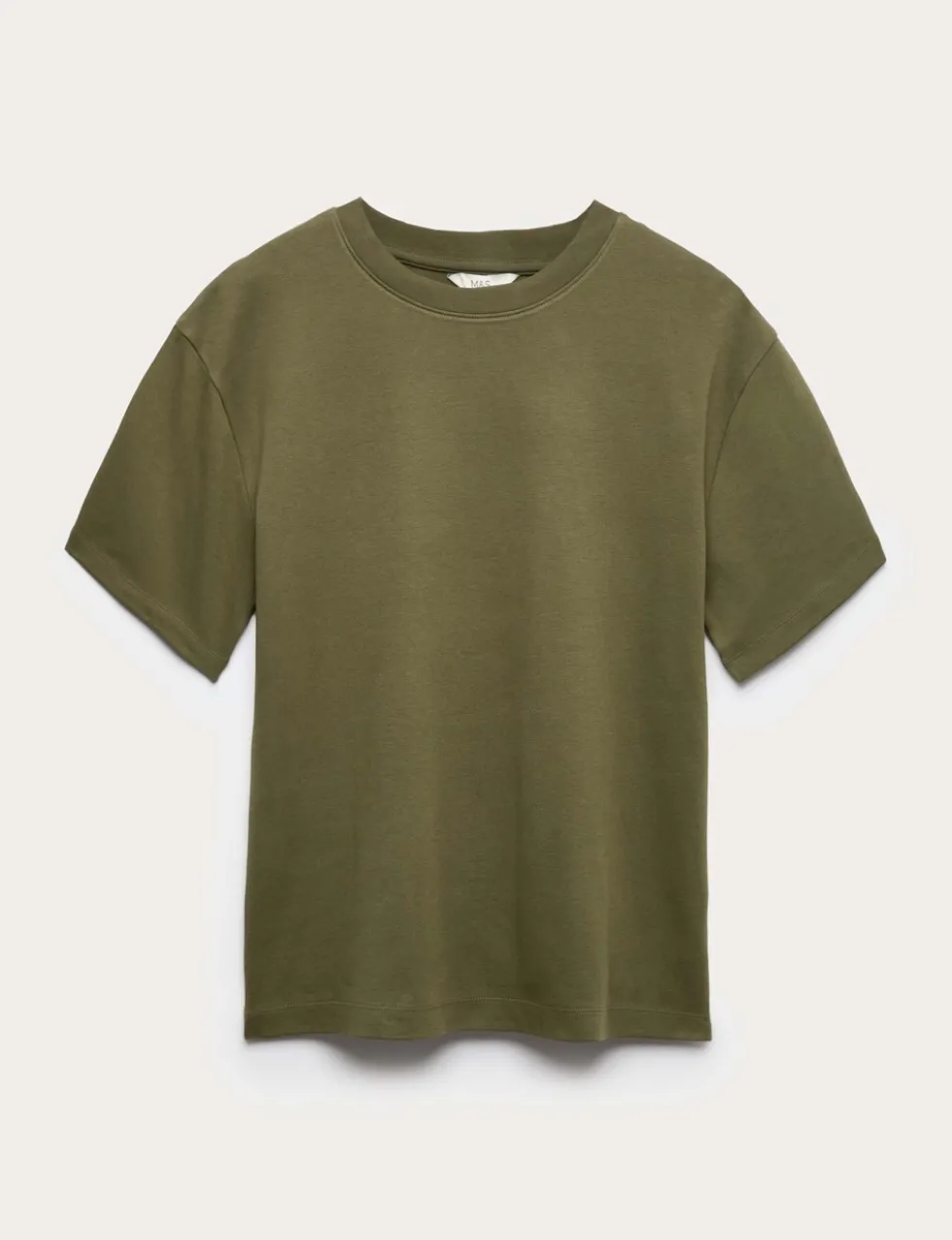Pure Cotton Crew Neck Oversized T-Shirt