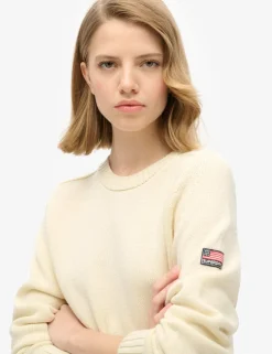 Pure Cotton Crew Neck Relaxed Jumper