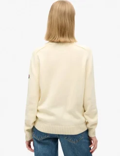 Pure Cotton Crew Neck Relaxed Jumper