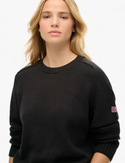 Pure Cotton Crew Neck Relaxed Jumper