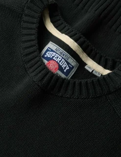 Pure Cotton Crew Neck Relaxed Jumper