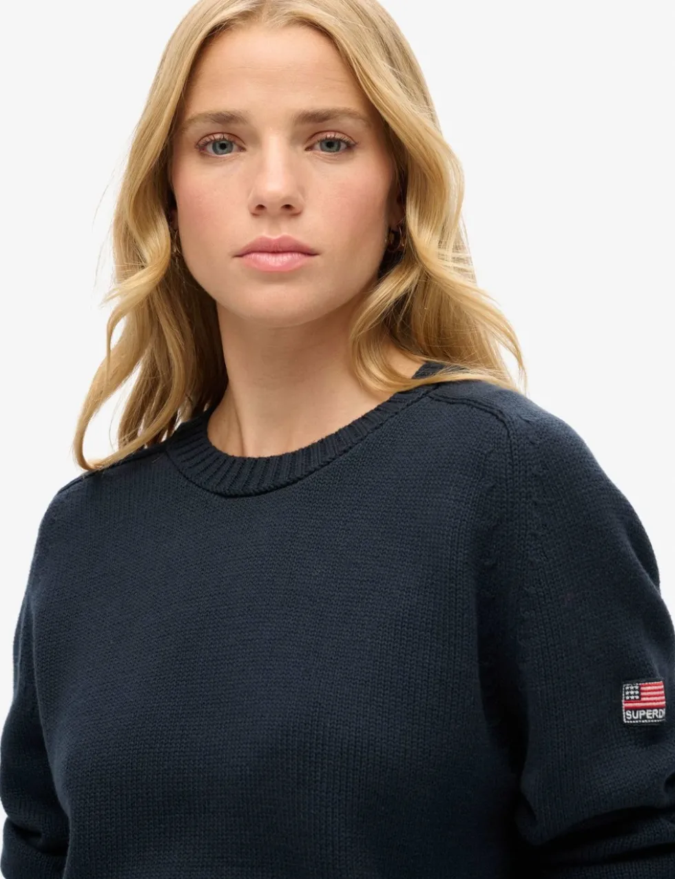 Pure Cotton Crew Neck Relaxed Jumper