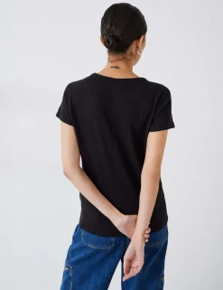 Pure Cotton Crew Neck Slim Fit T-Shirt
