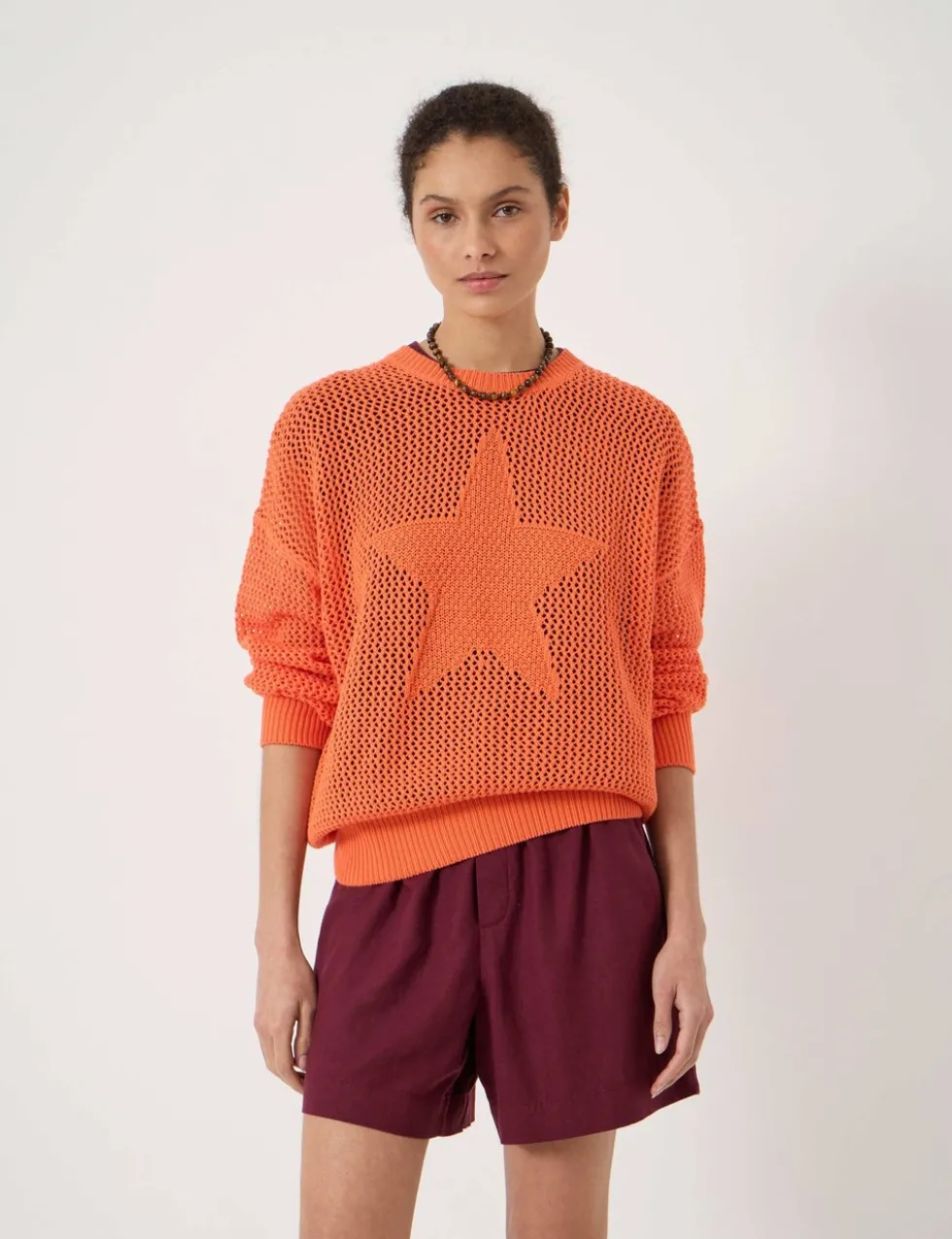Pure Cotton Crew Neck Star Jumper