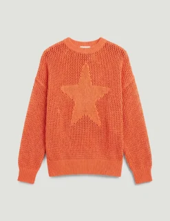 Pure Cotton Crew Neck Star Jumper