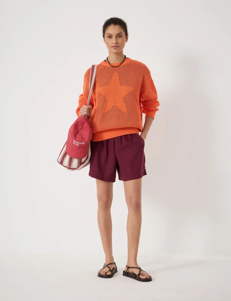 Pure Cotton Crew Neck Star Jumper