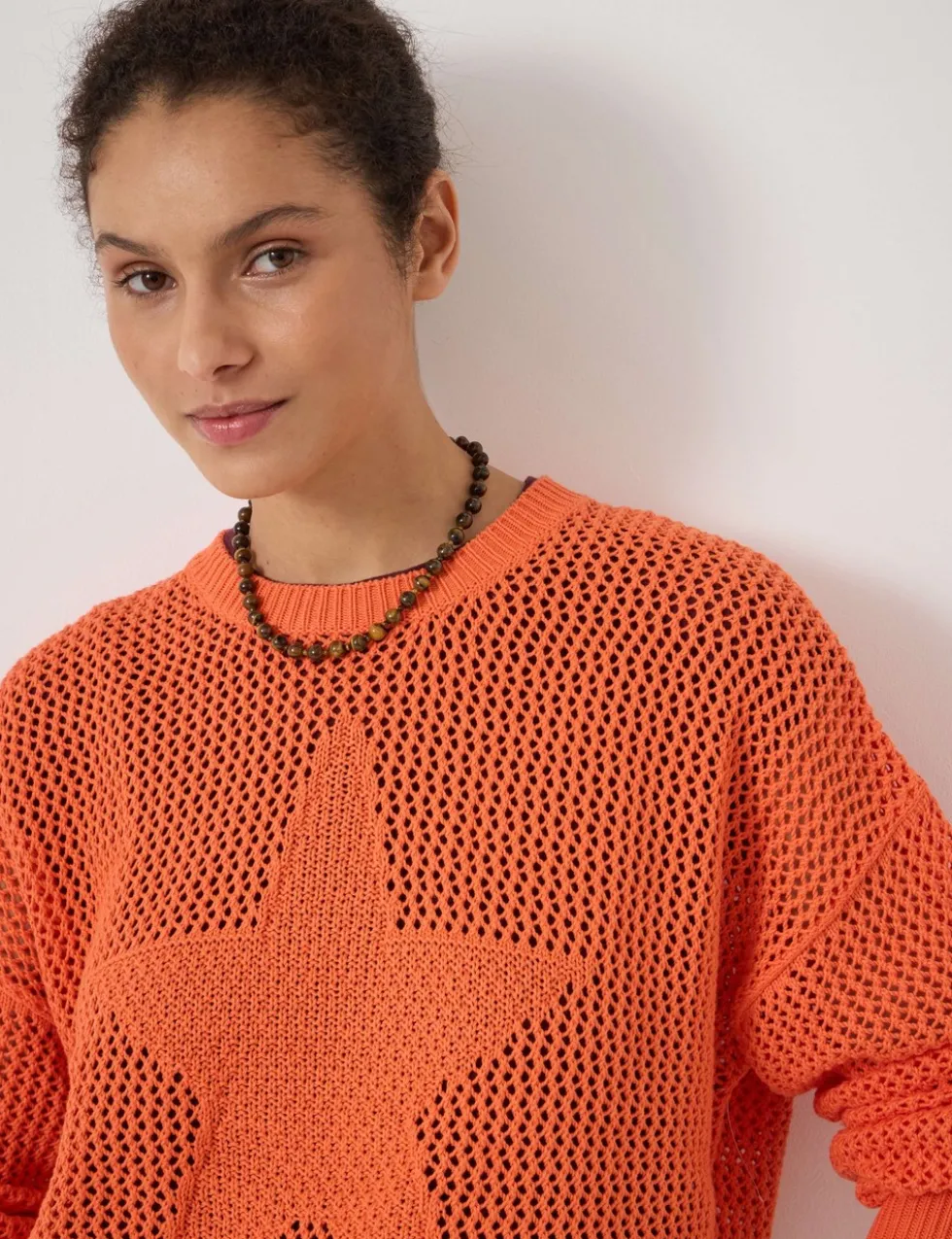 Pure Cotton Crew Neck Star Jumper