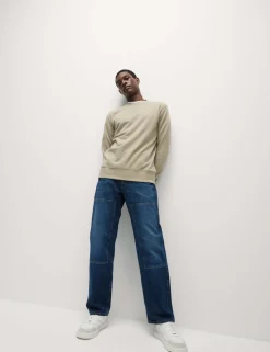 Pure Cotton Crew Neck Sweatshirt