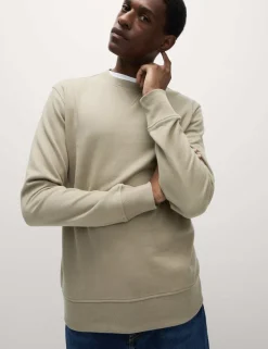 Pure Cotton Crew Neck Sweatshirt