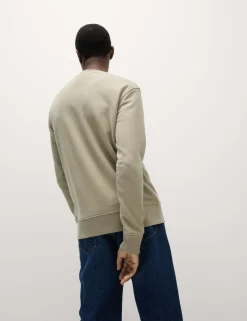Pure Cotton Crew Neck Sweatshirt