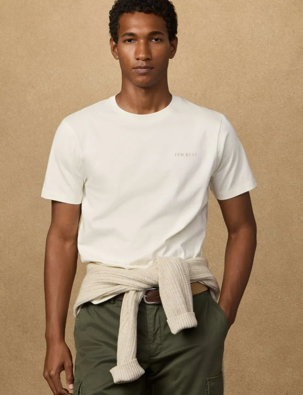 Pure Cotton Crew Neck T-Shirt