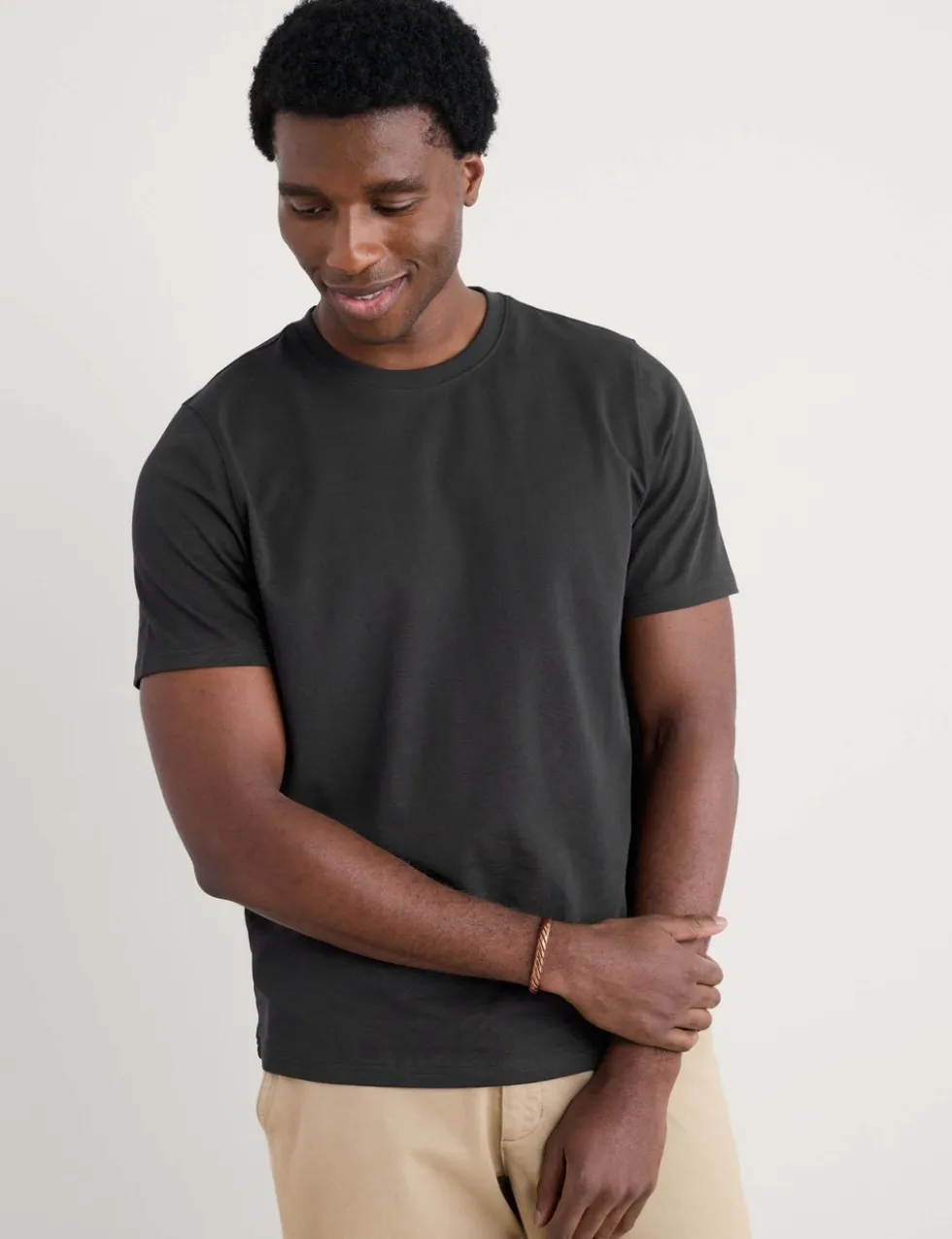 Pure Cotton Crew Neck T-Shirt