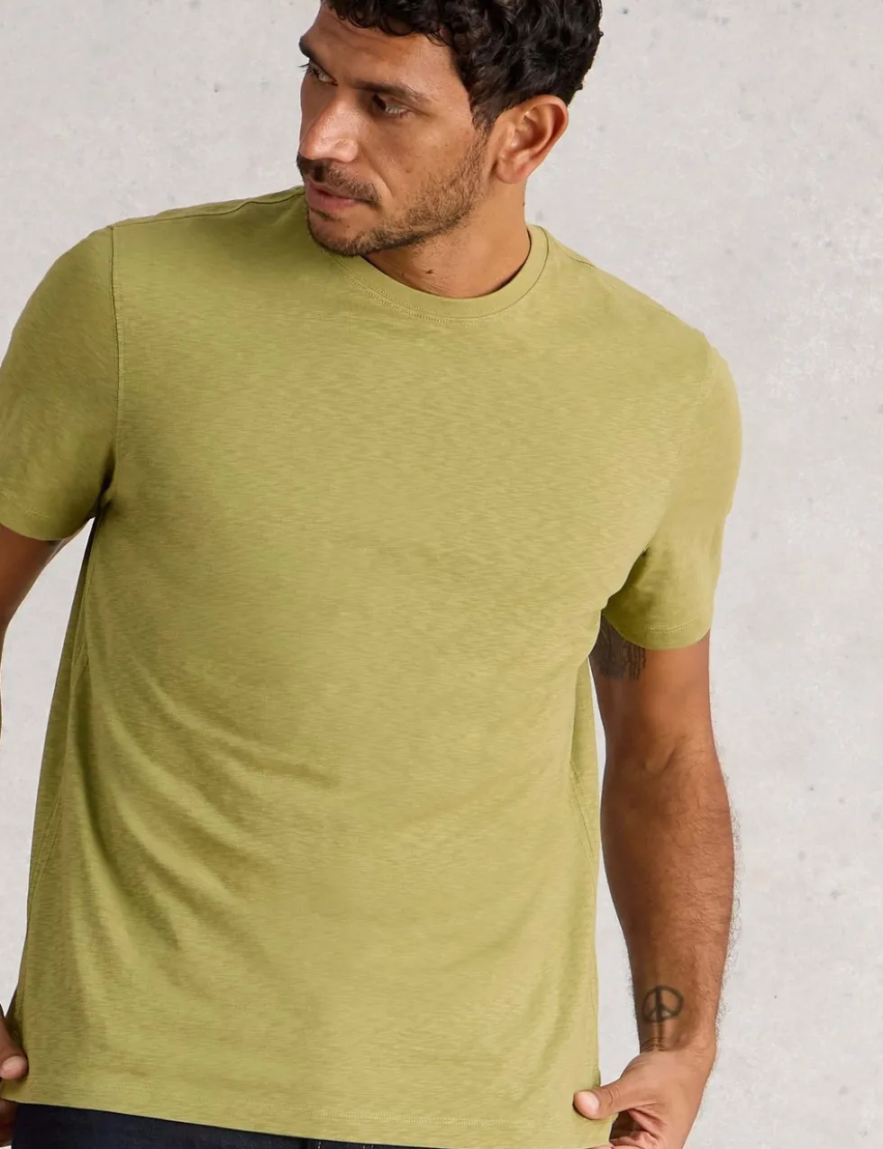 Pure Cotton Crew Neck T-Shirt