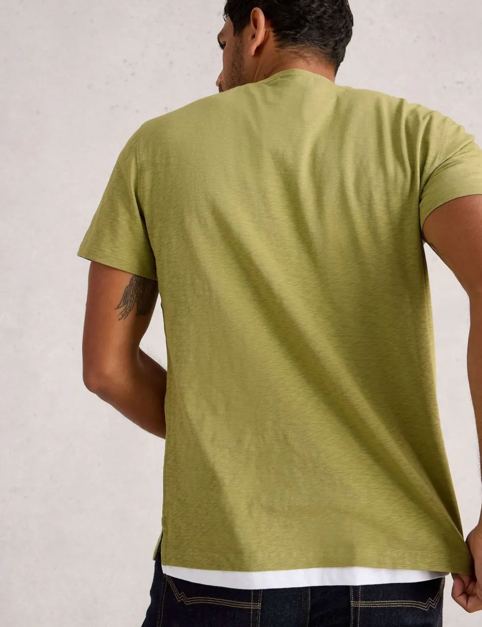 Pure Cotton Crew Neck T-Shirt