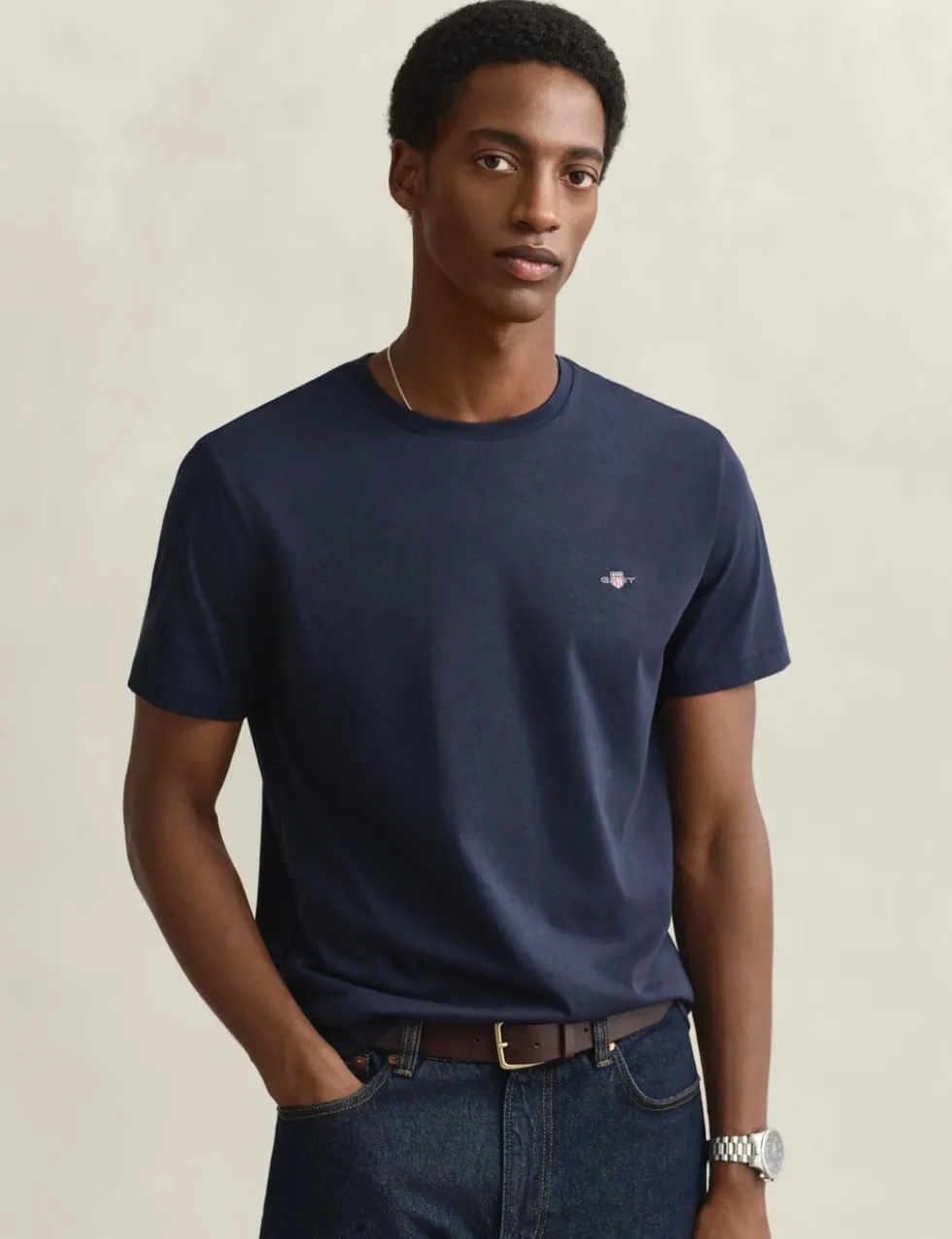 Pure Cotton Crew Neck T-Shirt