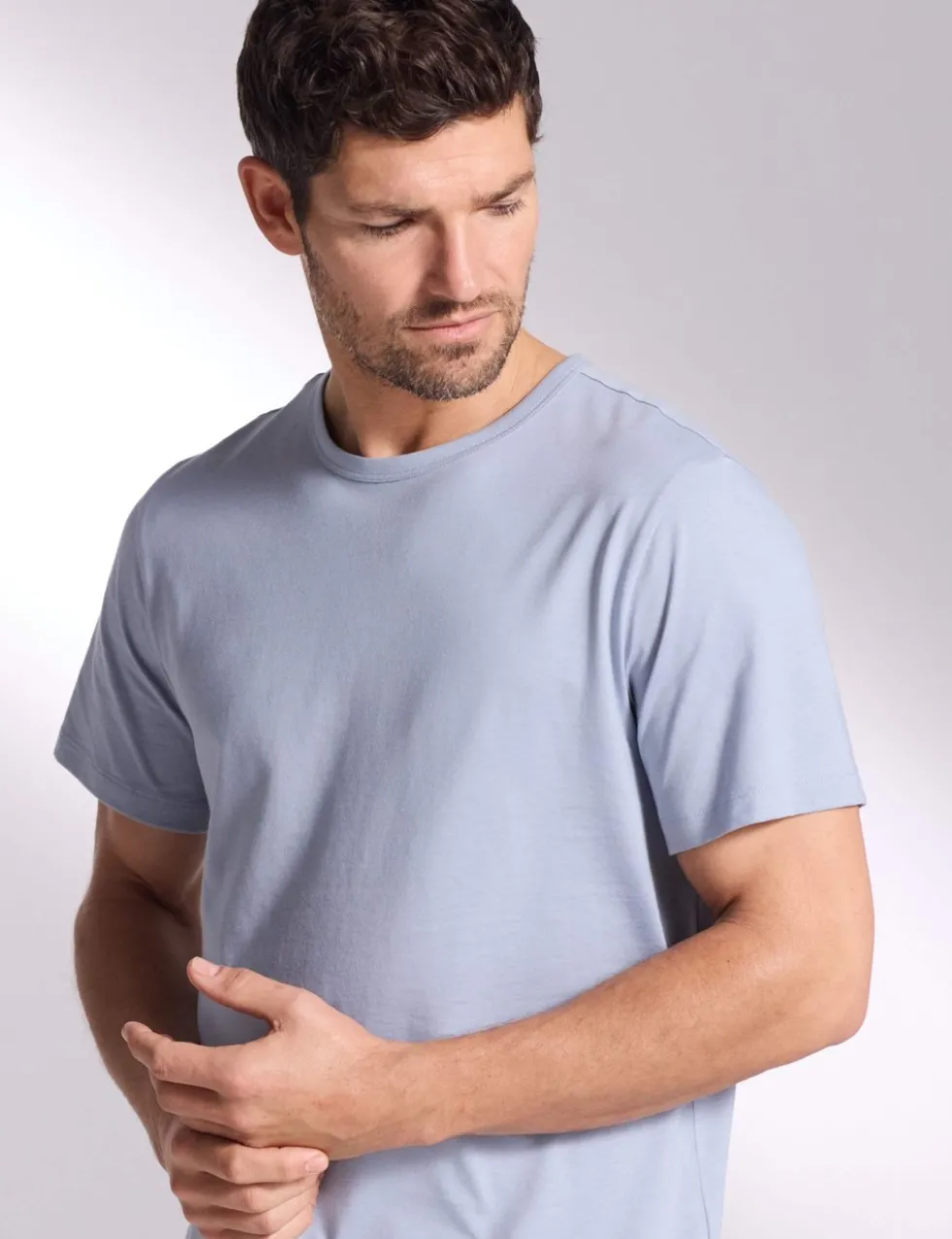 Pure Cotton Crew Neck T-Shirt