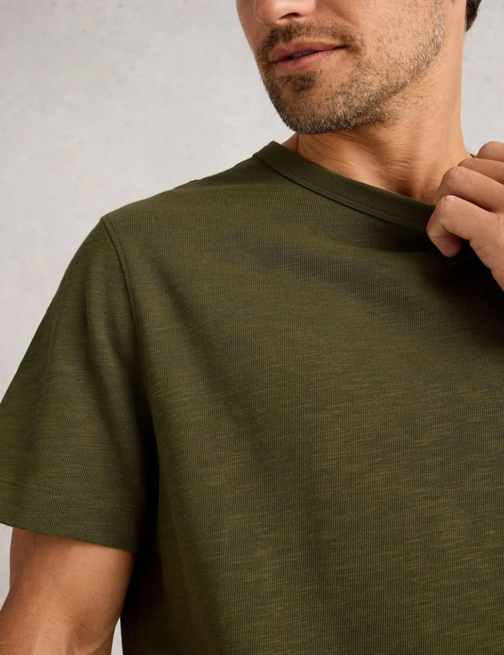Pure Cotton Crew Neck T-Shirt