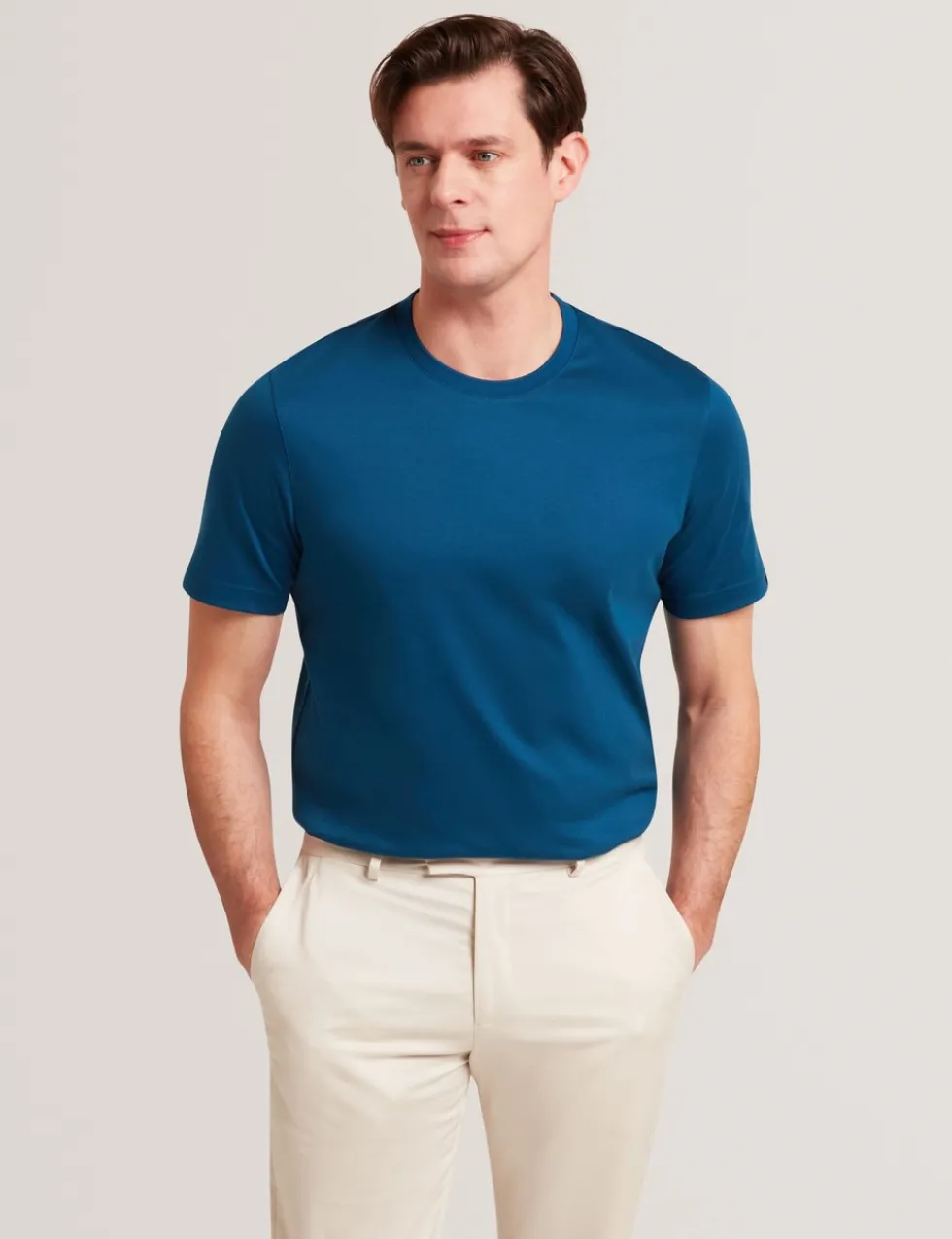 Pure Cotton Crew Neck T-Shirt