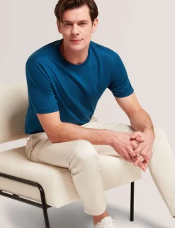Pure Cotton Crew Neck T-Shirt