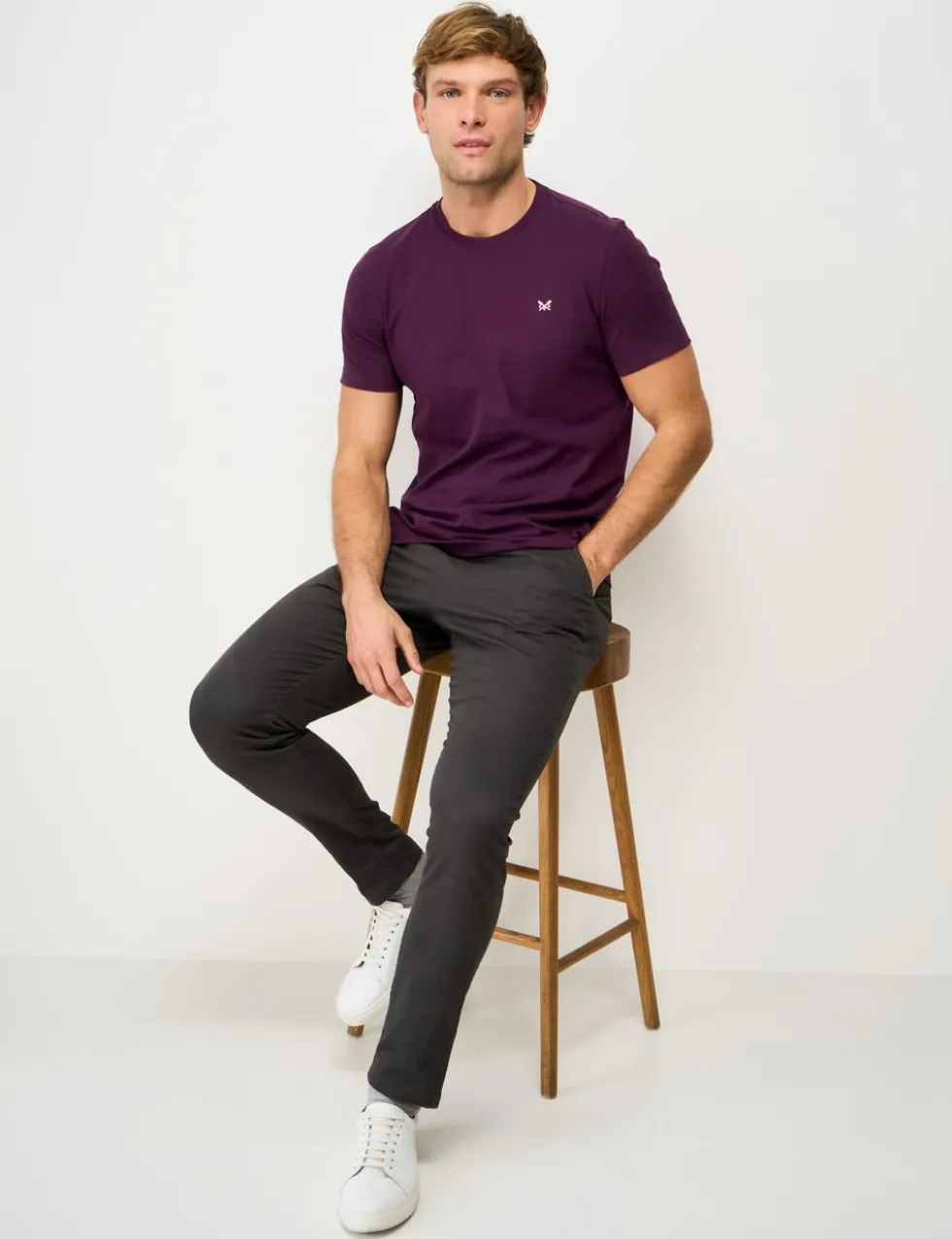 Pure Cotton Crew Neck T-Shirt