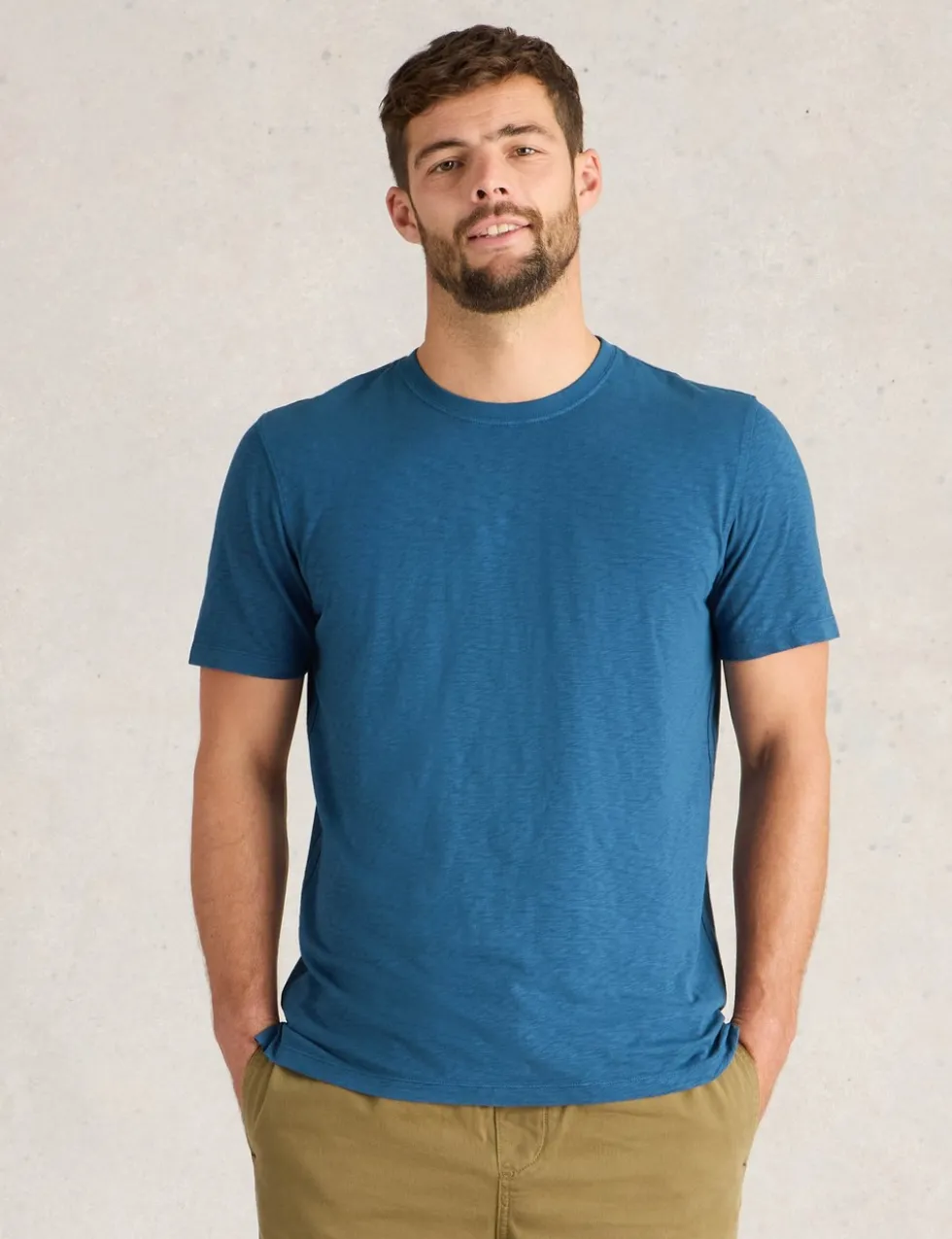 Pure Cotton Crew Neck T-Shirt