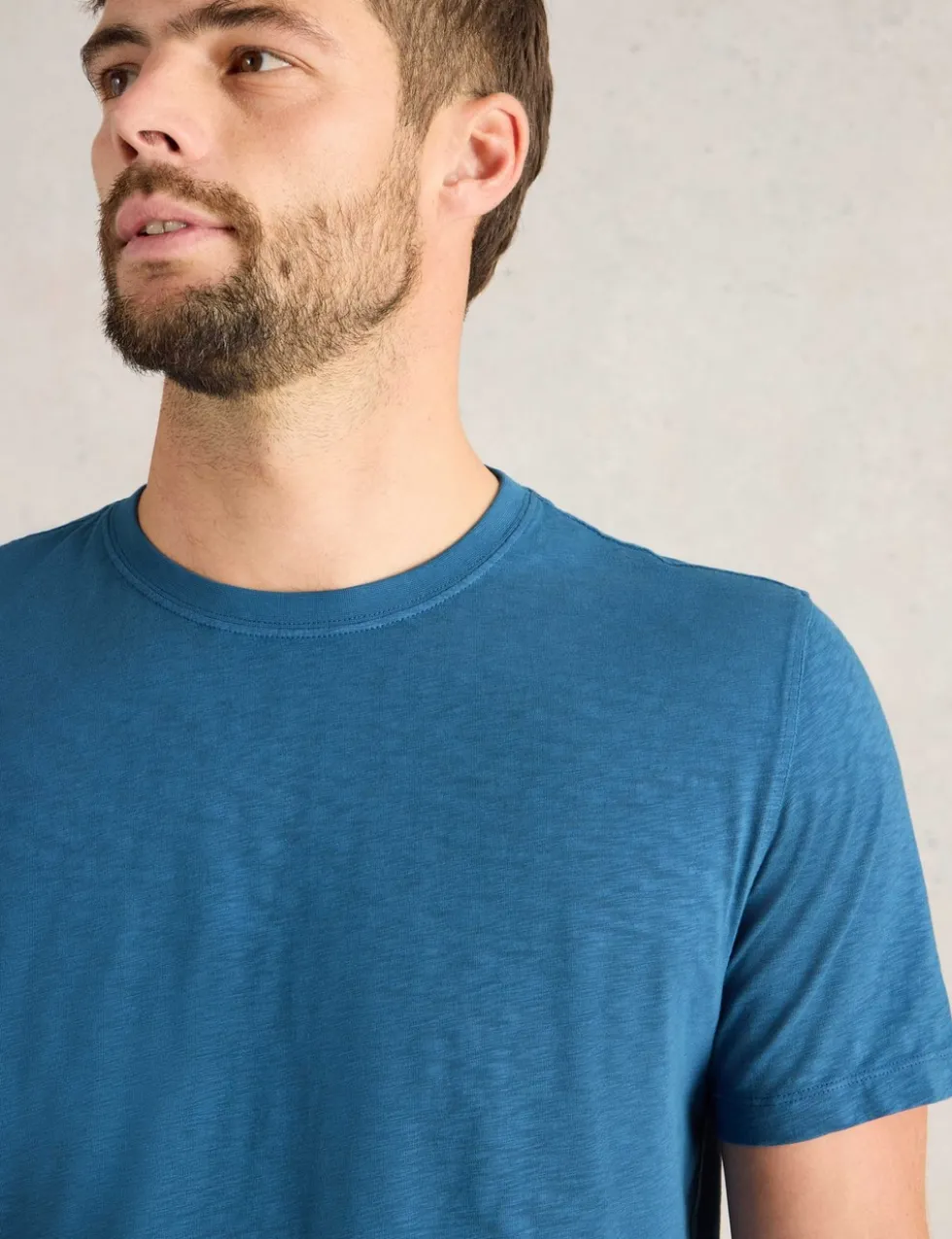 Pure Cotton Crew Neck T-Shirt