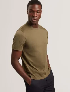 Pure Cotton Crew Neck T-Shirt