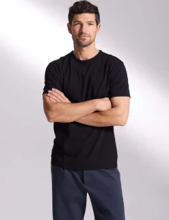Pure Cotton Crew Neck T-Shirt