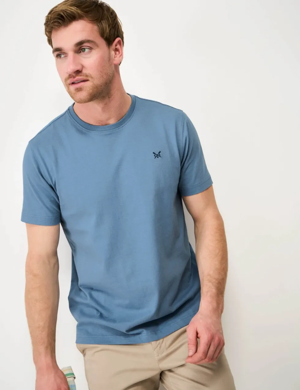 Pure Cotton Crew Neck T-Shirt