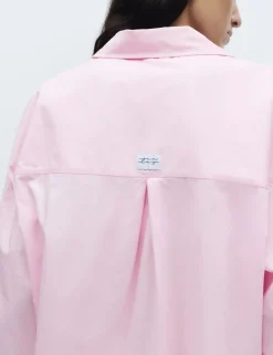 Pure Cotton Cropped Pyjama Shirt