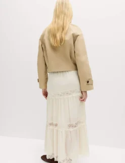 Pure Cotton Cropped Utility Jacket