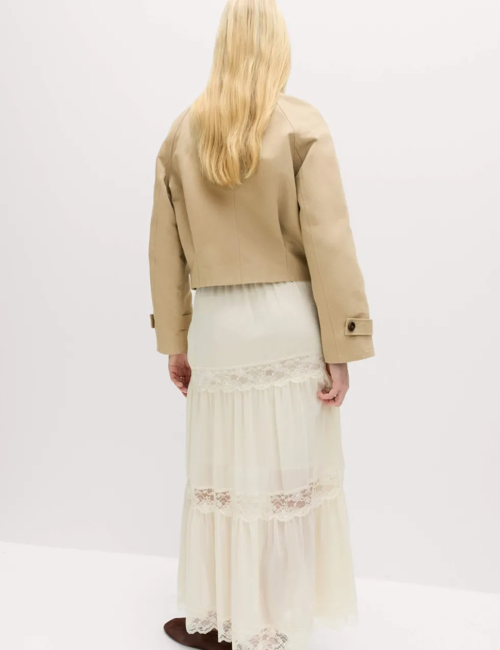 Pure Cotton Cropped Utility Jacket