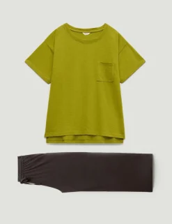 Pure Cotton Culotte Pyjama Set
