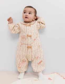 Pure Cotton Cupid Striped All in One (0-3 Yrs)
