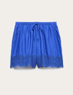 Pure Cotton Cutwork Beach Shorts