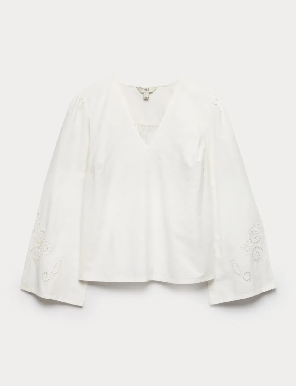 Pure Cotton Cutwork Detail Blouse
