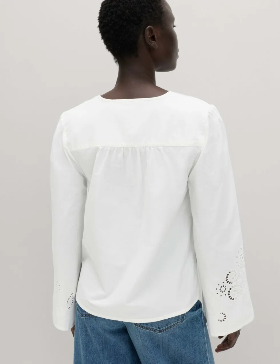 Pure Cotton Cutwork Detail Blouse