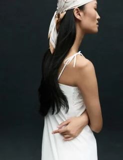 Pure Cotton Cutwork Mini Cami Dress