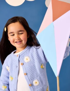 Pure Cotton Daisy Cardigan (6 Mths-9 Yrs)
