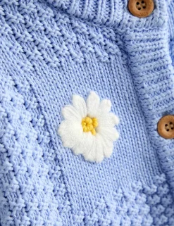 Pure Cotton Daisy Cardigan (6 Mths-9 Yrs)