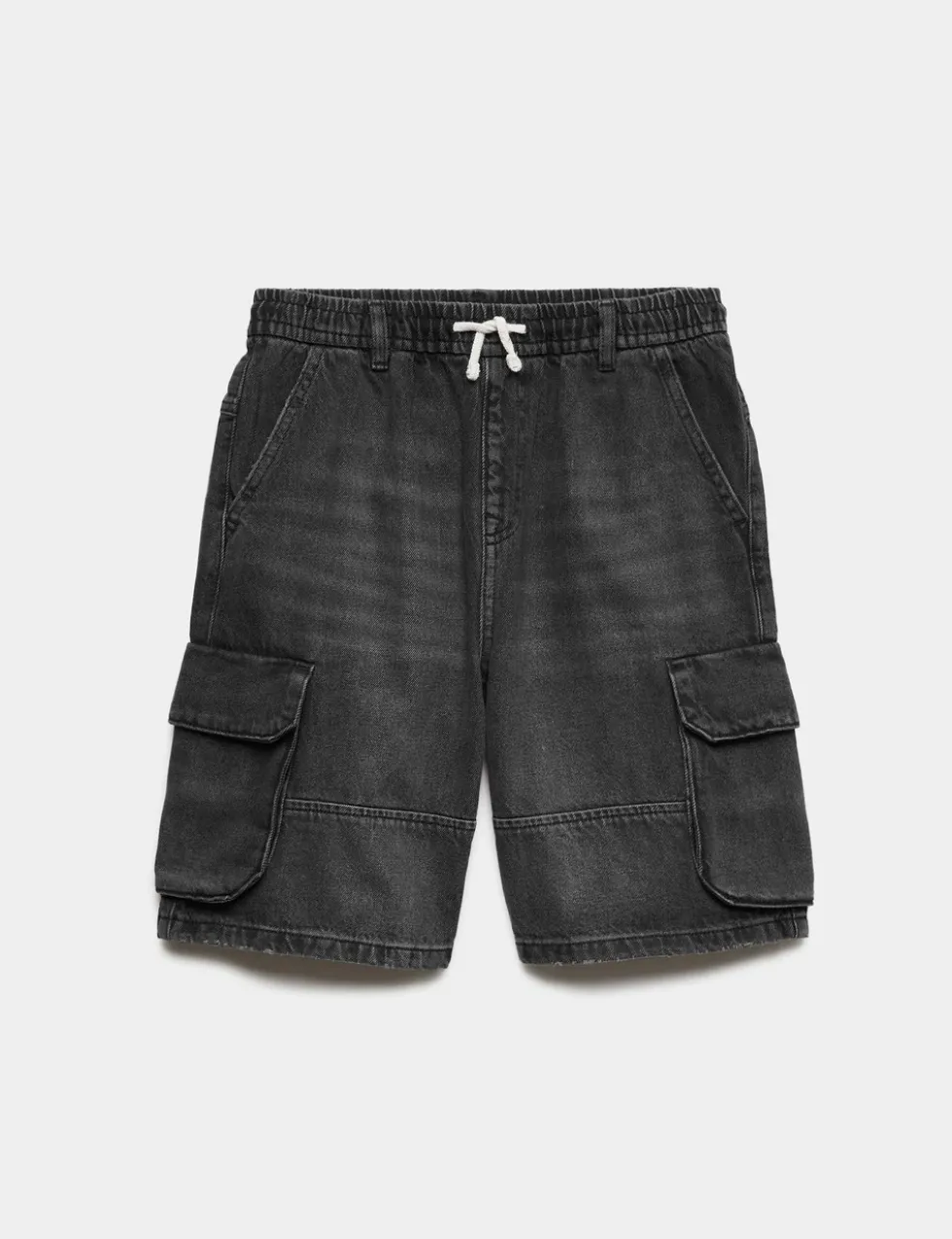 Pure Cotton Denim Cargo Shorts (6-16 Yrs)