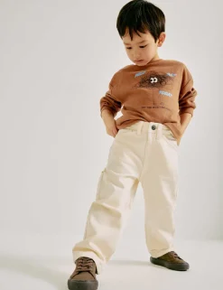 Pure Cotton Denim Carpenter Jeans (2-8 Yrs)