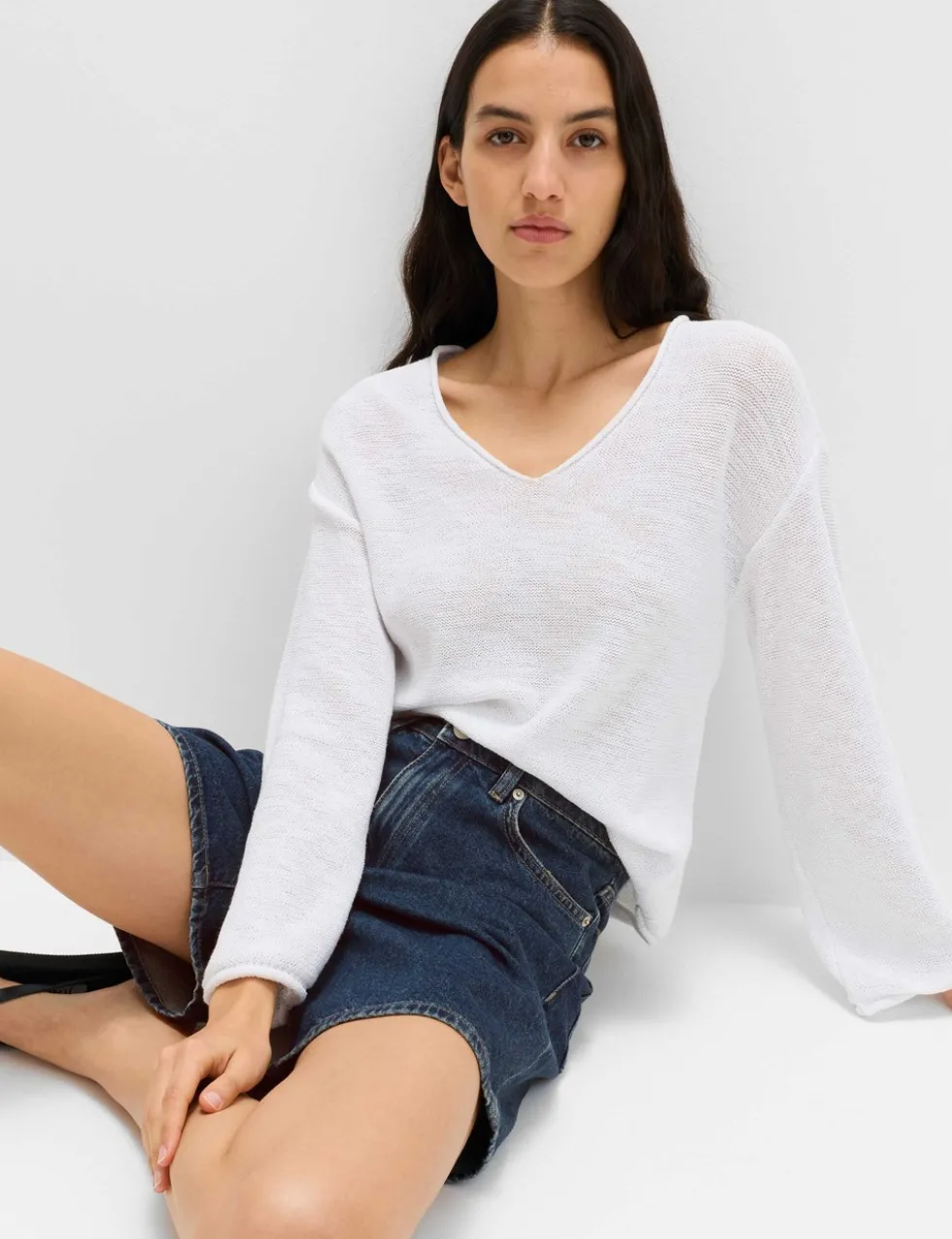 Pure Cotton Denim Classic Shorts
