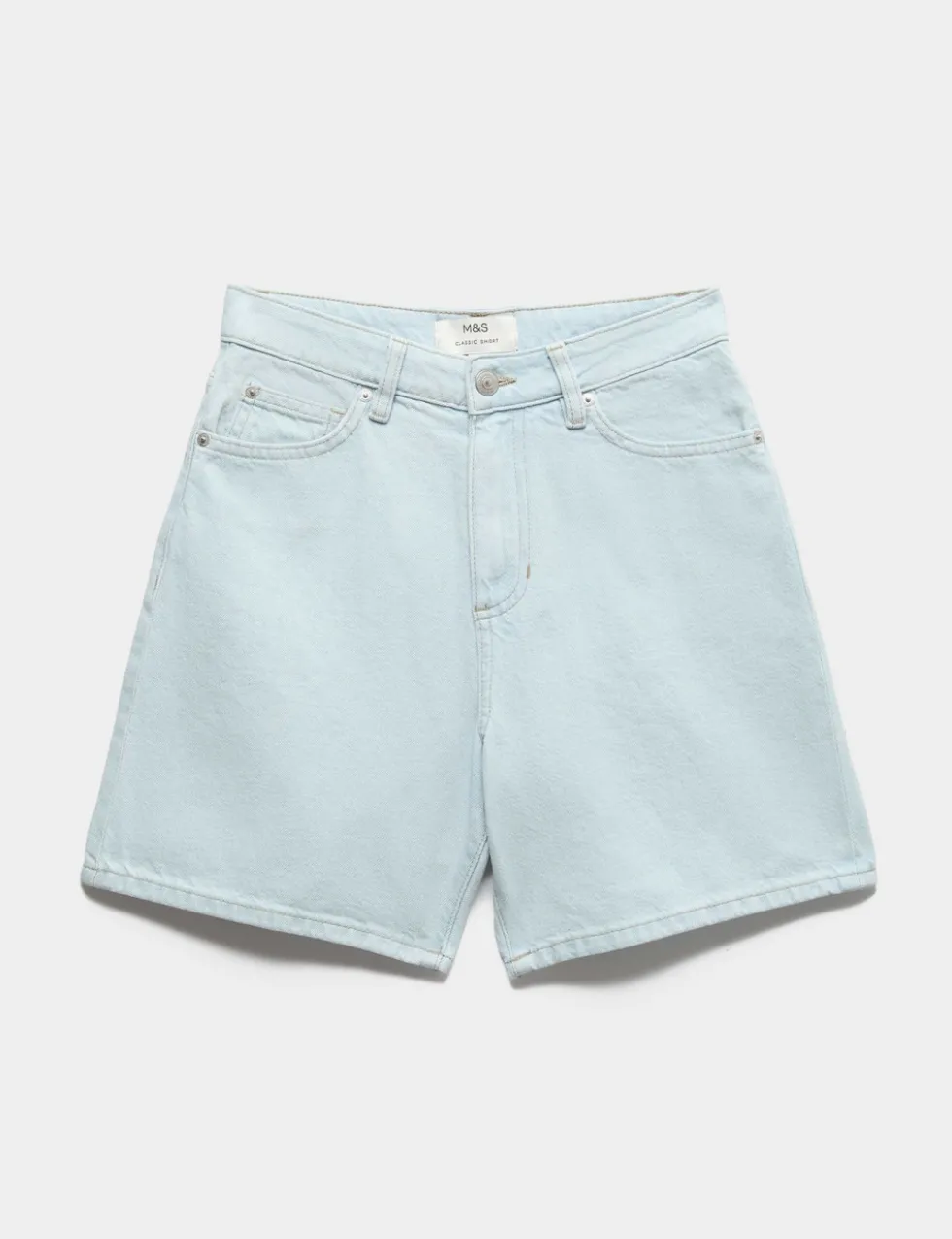 Pure Cotton Denim Classic Shorts