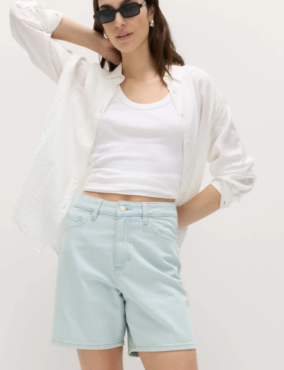 Pure Cotton Denim Classic Shorts
