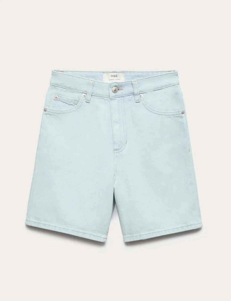 Pure Cotton Denim Classic Shorts