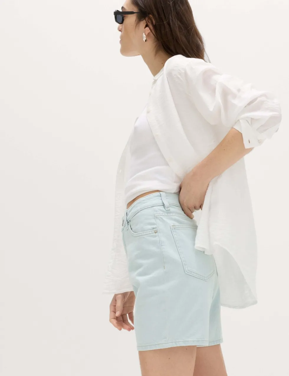 Pure Cotton Denim Classic Shorts