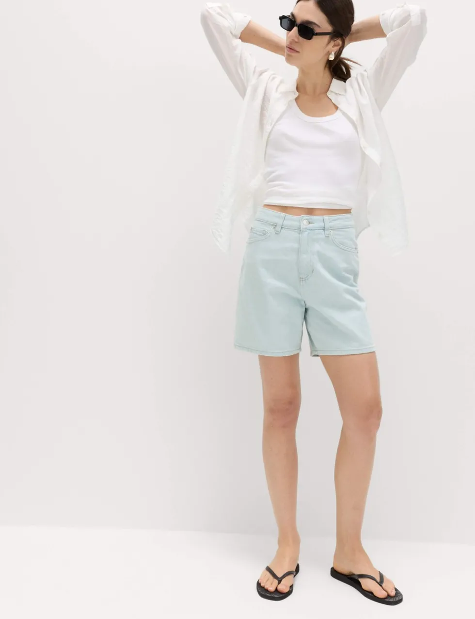 Pure Cotton Denim Classic Shorts