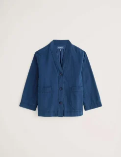 Pure Cotton Denim Relaxed Jacket
